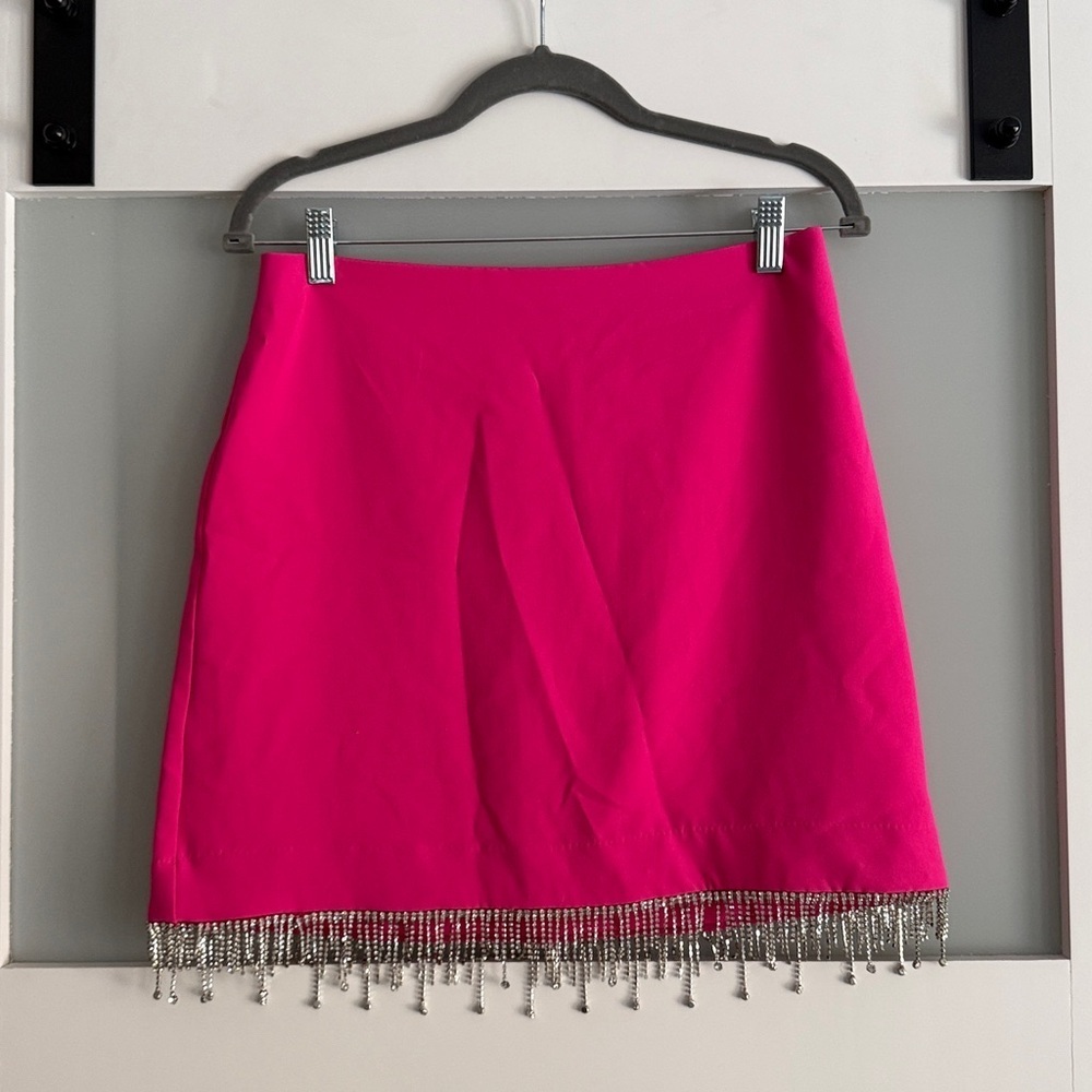 NWT Rachel Zoe Barbie Pink Crystal Skirt